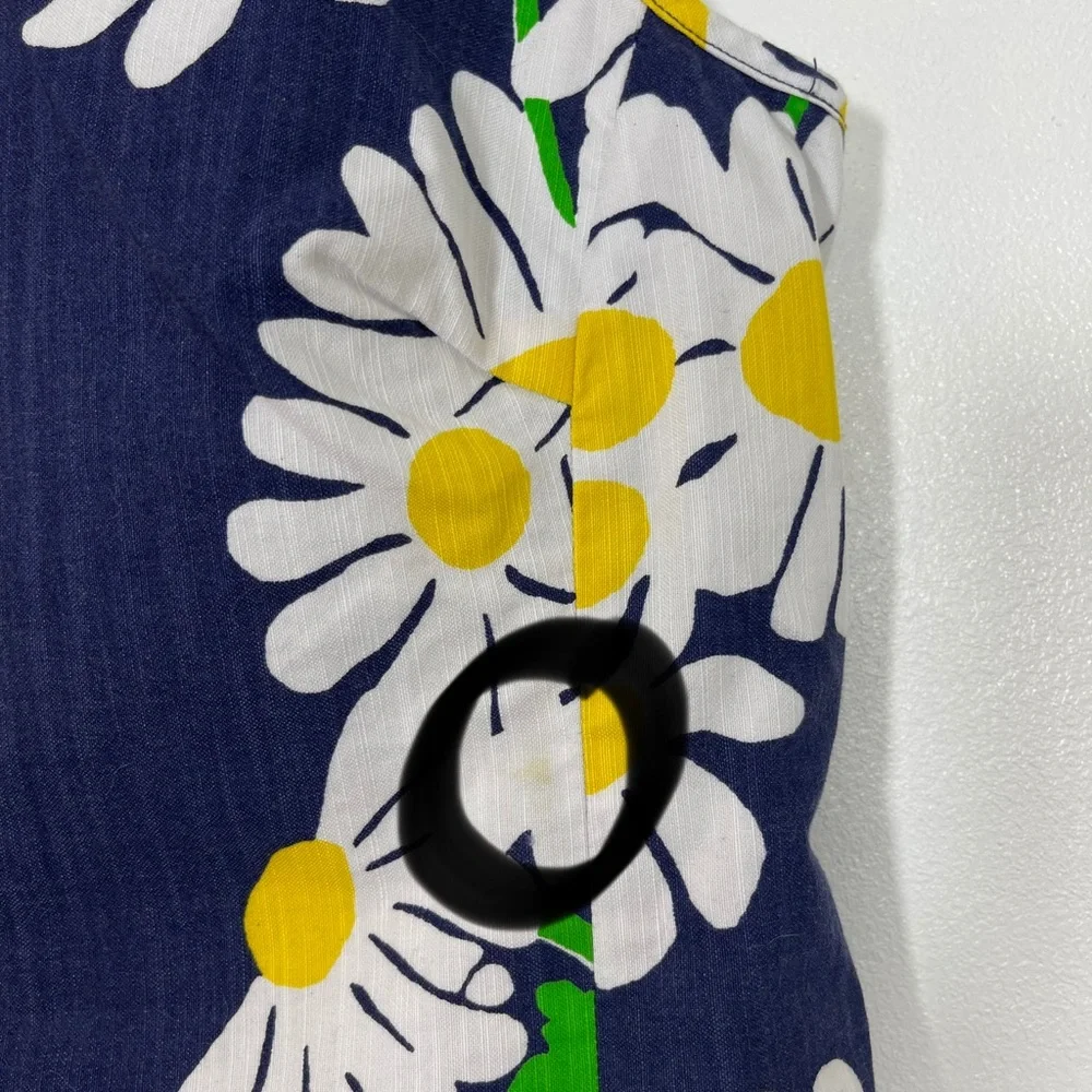 Lilly Pulitzer Ricci Floral Sheath Dress Sleeveless Navy White Sz 2 - Picture 10 of 16
